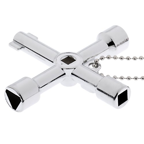 Homyl 2 pçs 5 em 1 Chave de Interruptor Cruzado Estilo Chave Triângulo Quadrado Armário Elétrico