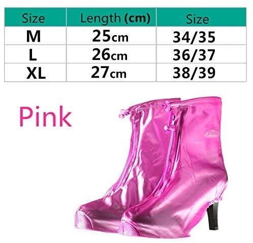Cubrezapatillas de Ciclismo Cubrezapatillas de Ciclismo Cubrezapatillas de Ciclismo Cubrezapatos de Lluvia para Mujer Cubrezapatillas de tacón Alto Antideslizante Reutilizable Polainas Lavables Cubr
