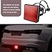 Prywog 1 PC Brake Light Trailer Hitch Cover, Car Lens Square Reverse LED Tail Light, Car Exterior Light Accessories, Universal for Most Cars (Red)
