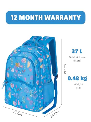 Image of Lyra Sweet Treats 37L School Backpack - Ice Cream & Candy Fun Edition | For Kids (Girls & Boys)