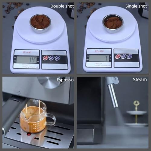 MDMV Espresso Machine with steam wand in use