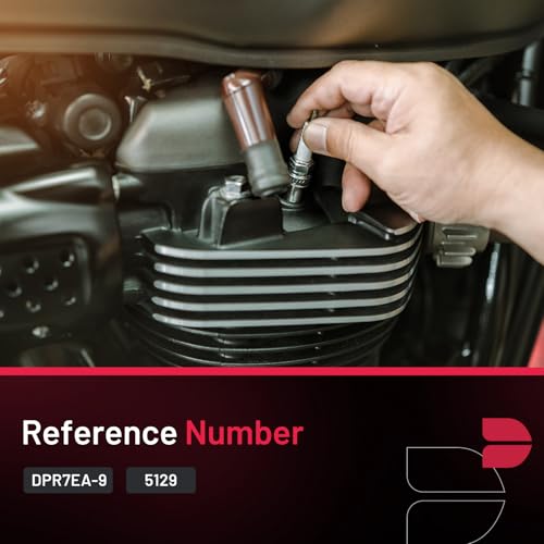 Image of BDFHYK DPR7EA-9 Spark Plugs Compatible with Honda for Yamaha for Arctic Cat Compatible with Suzuki Universal Motorcycle Spark Plugs Replacement for 5129 Set of 4