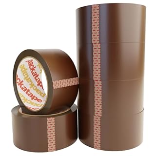 Packatape - 6 Rolls Per Pack 48MM x 66M Brown Packaging Tape for Parcels and Boxes. This 6 rolls pack of Heavy Duty Brown Packing Tape Provides a Strong, Secure and Sticky Seal for your Boxes