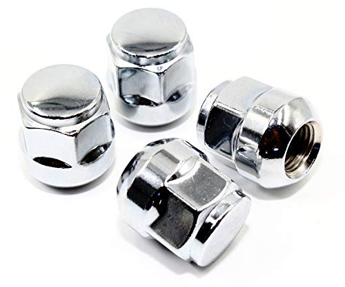 Image of Set of 20 Veritek 14x1.5mm 1.12 Inch 28.4mm Overall Length 22mm 7 /8 Hex Radius Ball Seat Chrome OEM Factory Style Lug Nuts for Honda Acura