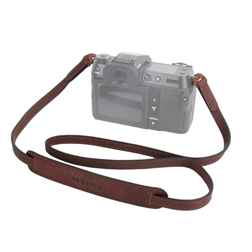 Bandoulière en cuir véritable pour appareil photo reflex hybride 110 cm