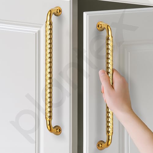 Image of Plantex Cabinet Handle /Kitchen Cabinet Door Handle /Wardrobe /288 mm Cupboard Handle /Door Pull-Push Handle for Home /Office - Pack of 2 (Gold)