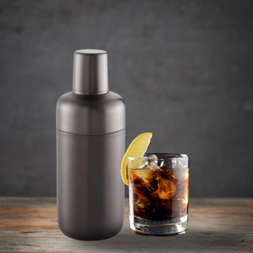 Image of The Empty Space Bar Cocktail Shaker, 18 oz /530 ML Martini Shaker Mixer with Built-in Strainer for Bartending, Stainless Steel Bartender Favourite for Mixed Drinks or Espresso Shaker