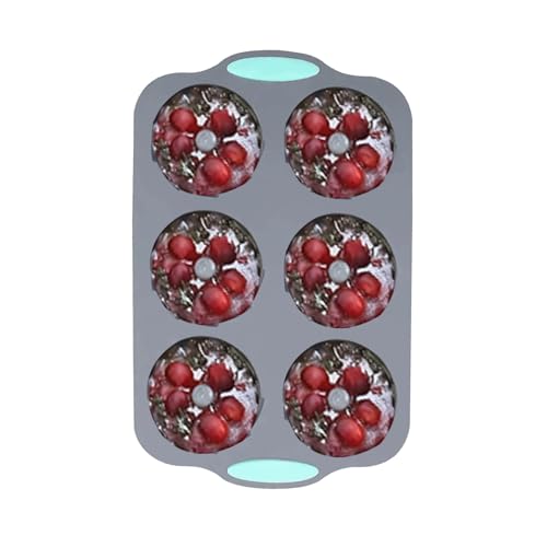 Bandeja de hielo de silicona, molde de hielo de corona de 6 cavidades, fácil liberación, moldes de silicona para tartas de chocolate, postres, cócteles, gelatina