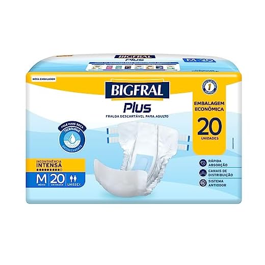 Bigfral Fralda Plus Econômica M 20 Unidades
