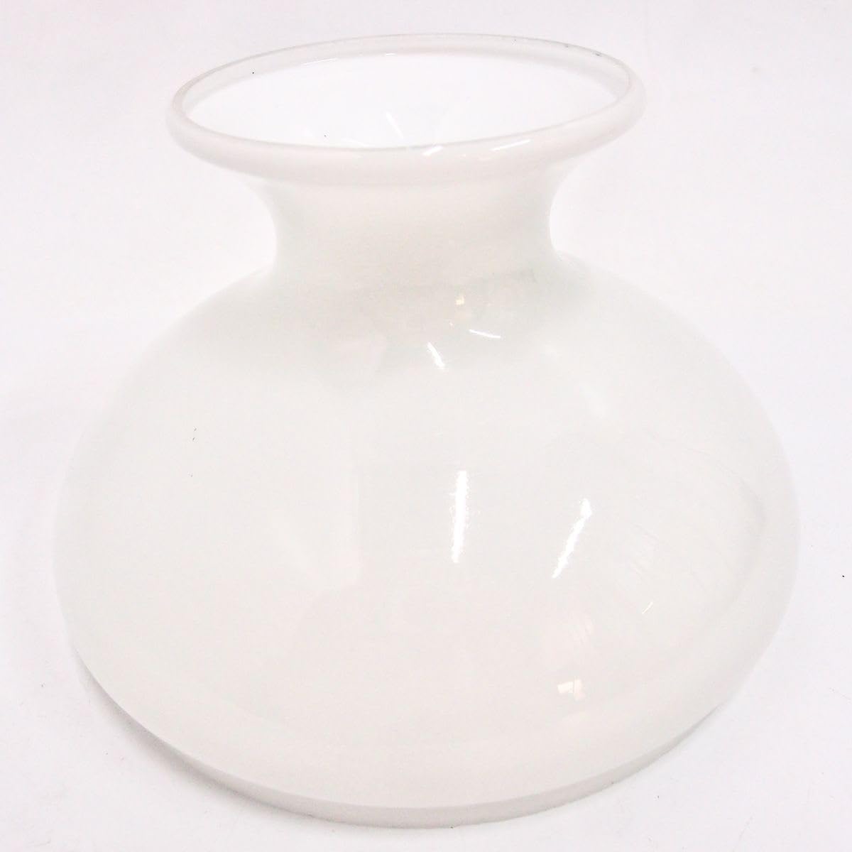 Petroleumlampenschirm 130 198 186 mm 1x Glas weiß Vestaschirm Ersatzglas Öllampe
