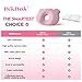 BIKBOK Baby Pillows for Sleeping Newborn, Soft Memory Foam Toddler Pillow for Newborn Prevent Flat Head, Soft & Skin-Friendly Small Pillows (Pink)