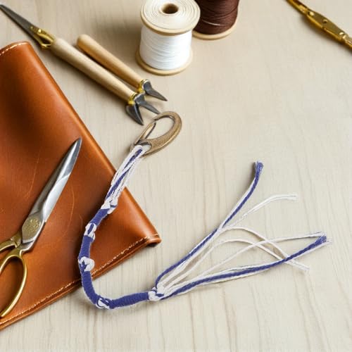 Tzitzit de chal de oración azul y blanco: mini borlas tradicionales 6