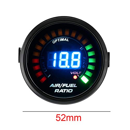 Air Fuel Ratio Gauge 20LED ue Light Meter ar Monitor Oil Temperature Universal Racing Auto 12V Instrument A Digital Analog Indicator - Thumbnail 4