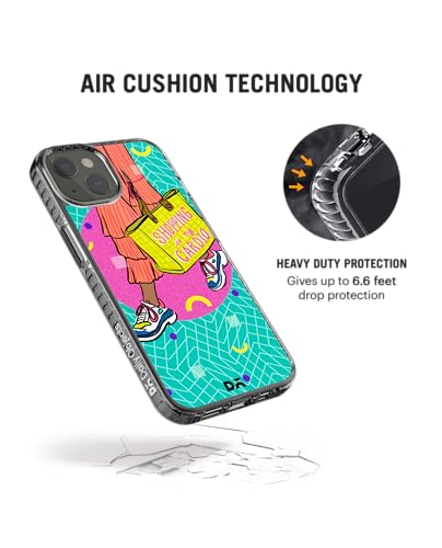 Image of DailyObjects Case for iPhone 15 Compatible with Mag-Safe Wireless Charging, Stride 2.0 Shopping Cardio Slim Shockproof Back Cover with Inner Magnetic Ring