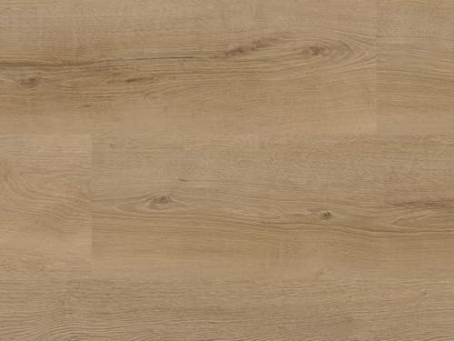 STRONG SPC Klick Vinylboden/Designboden (2,245 m² je Packung) Trittschalldämmung mit natürlichen Farbtönen, Premium Oberfläche, Wasserfest, für Fußbodenheizung und Feuchträume geeignet, Arches Oak