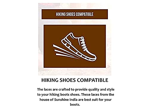 Image of SHOESHINE Round Shoelace Boot Laces Hiking Trekking Shoe Laces