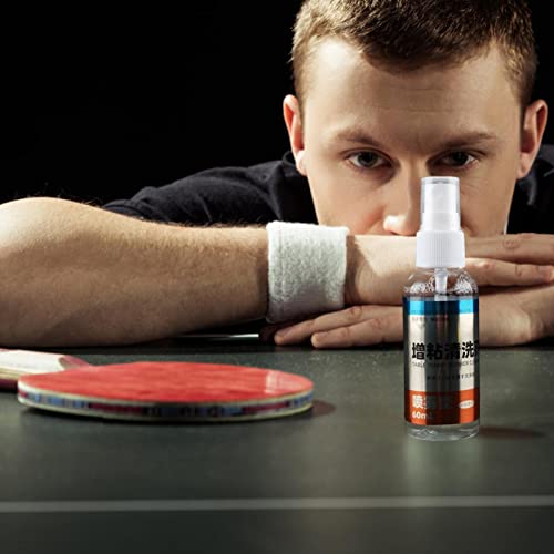 Sloane Limpiador De Palas De Tenis De Mesa Limpiador De Palas De Ping Pong con Esponja De Limpieza 60ml