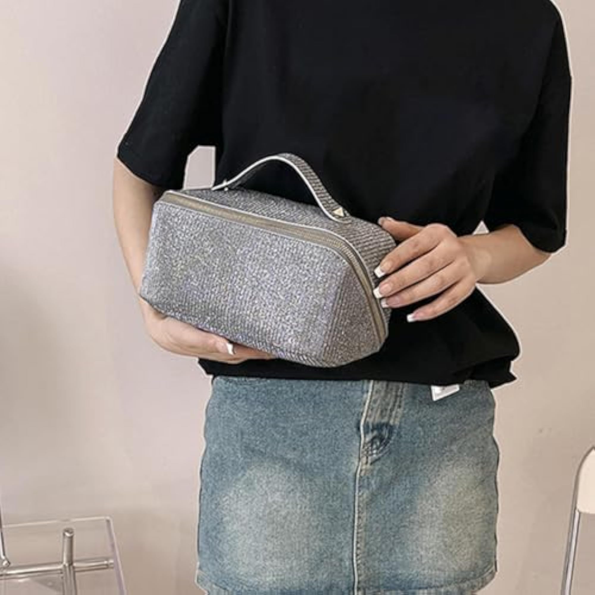 Cosmetic Pouch Makeup Organizer Case, Travel Essential