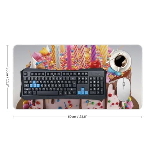 Mouse Pad Gaming Large Happy Birthday 60x30 cm miniatura 2