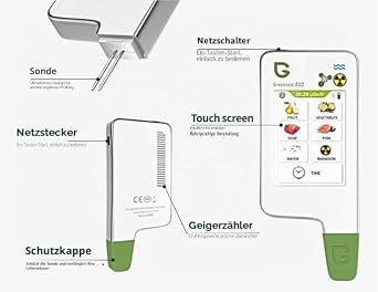 Greentest Nitrat-Tester mit Geigerzähler TDS Wasserprüfung & Bluetooth