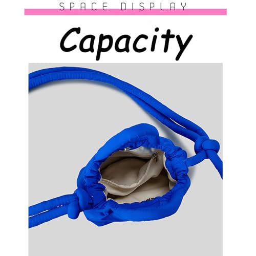 Puffer Tote Bag Mini Puffy Quilted Bucket Purse for Women Lightweight Quilted Bubble Shoulder Bag Crossbody Puffy Bucket Tote4