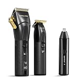 SUPRENT® Professional Hair Clippers for Men & Rechargeable USB-C Nose Trimmer Nose Ear Hair Trimmer