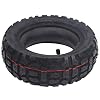 Electric Scooter Solid Tire, 10x3.0 Electric Scooter Inner and Outer Tire 10in Thickened Rubber AntiSkid Tyre