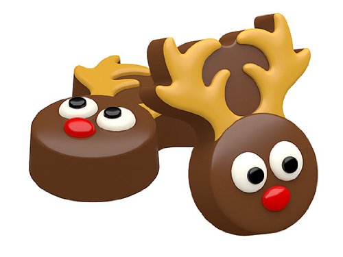 SpinningLeaf Reindeer Sandwich Cookie Chocolate Candy Mold