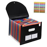 MUSISALY ファイルオーガナイザー 大容量折りたたみ式アコーディオン拡張ファイルフォルダー 耐久pp素材 書類収納オーガナイザー オフィス 学校用