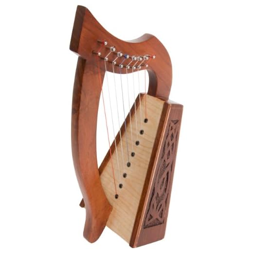 Roosebeck Lily Harp, 8 Strings, Knotwork