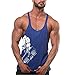 Cabeen Uomo Palestra Canotta Bodybuilding Canottiera Maglie Sportive Senza Maniche Gym Fitness Tank Top