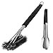 Brosse Barbecue, 3 en 1 Brosse Nettoyage Barbecue avec Pince Barbecue, Poils Acier Inoxydable pour Nettoyer Rapidement & Efficacement Tous Les Grils