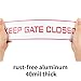 2 Pack Keep Gate Closed Sign, 12