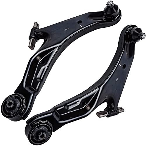 Image of Detroit Axle - Front End 10pc Suspension Kit 2001-2006 Hyundai Santa Fe, 2 Lower Control Arms w /Ball Joints 4 Tie Rods 2 Sway Bars 2 Boots 2002 2003 2004 2005 Replacement