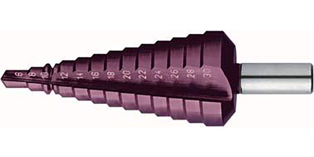 Wiertło stopniowe uniwersalne HSS TiALN 6-30,0mm FORMAT