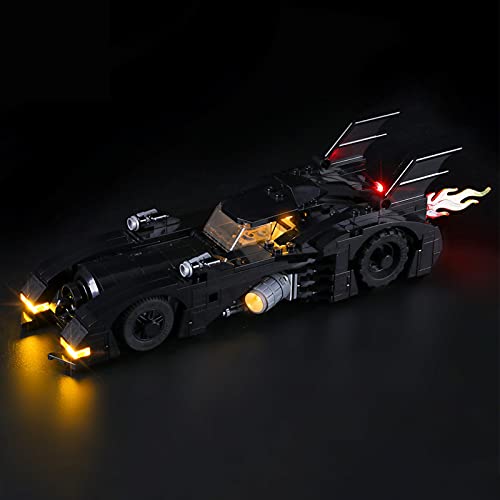 Jeu De Lumières pour Batman Batmobile, LED Kit De Éclairage Compatible avec Lego 40433 (Lego Modèle Non Incluse) Cover
