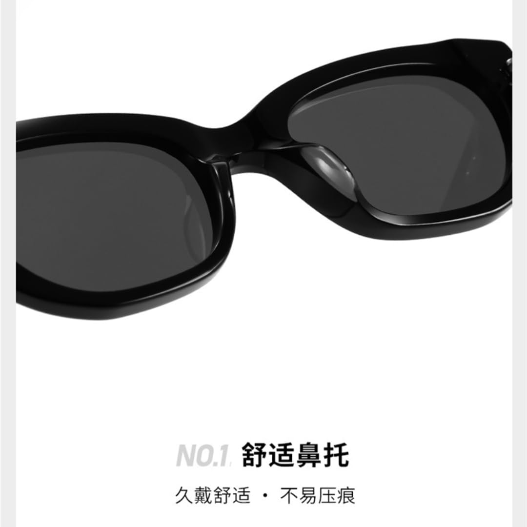 Gafas de sol retro ovaladas con protección UV400.