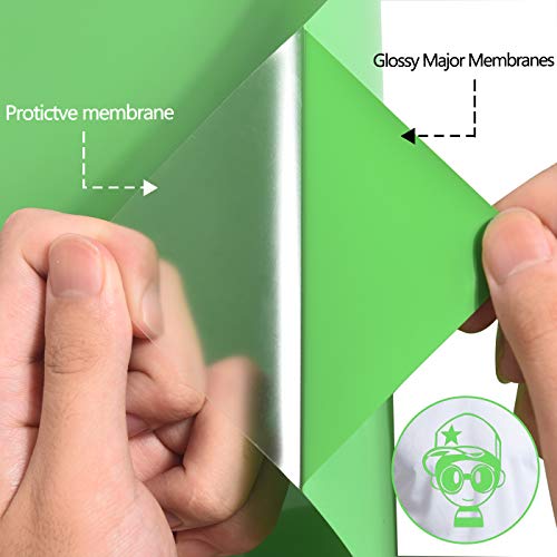Image of RENLITONG Light Green HTV Iron on Vinyl 12Inch by 10ft Roll Heat Transfer Vinyl for T-Shirt HTV Rolls for All Cutter Machine - Easy to Cut & Weed for Heat Transfer Design
