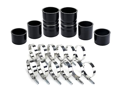 7.3 Silicone Hose Boots Kit for Ford Late 1999-2003 F250 F350 F450 Superduty 7.3L Engines with Clamps