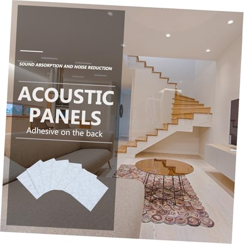 6 piezas de paneles acústicos aislantes para pared color gris claro CVUTOVO miniatura 7