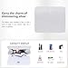 Larcenciel Women's Evening Handbags, Silver Glitter Clutch Purses w/Chain Strap, Fashion Sequin Ladies Top-Handle Party Bags Crossbody Bag for Formal Events Cocktail Night Weddings Prom, 8.7x4.7x2.2in