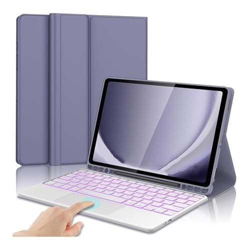 Luopan ^ubgP[XƃJo[, obNCgt^b`L[{[hAiPad 10.2C`7/8/9ΉPU+TPUU[P[X(Purple+Keyboard Keyboard)