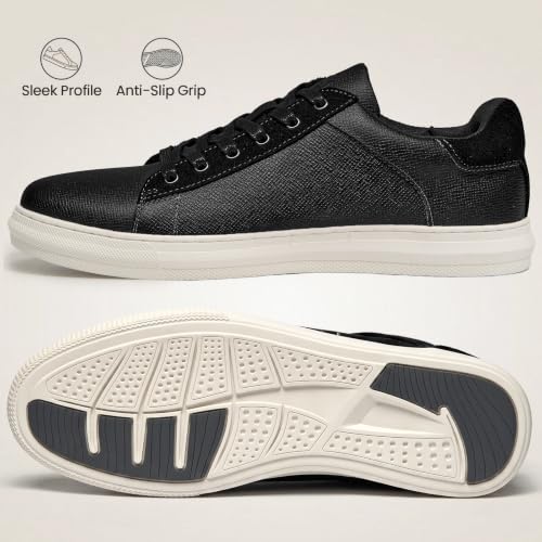 Image of Arkbird Mens Casual Shoes Leather Fashion Sneakers Business Casual Dress Sneakers Lace-up Oxford Shoe for Men
