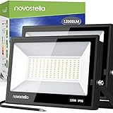 Novostella 2 Pack 120W Exterior LED Flood Light 24000lm Outdoor Bright Security Light 5000K Daylight...