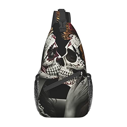 Mochila urbana crossbody casual unisex 7.2x3.5x15.3 in miniatura 7