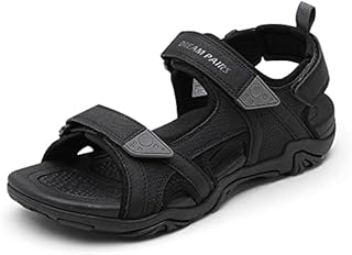 DREAM PAIRS Men's SDSA228M Sandals Hiking Water Beach Sport Outdoor Athletic Arch Support Summer Sandals,Black, Size 9