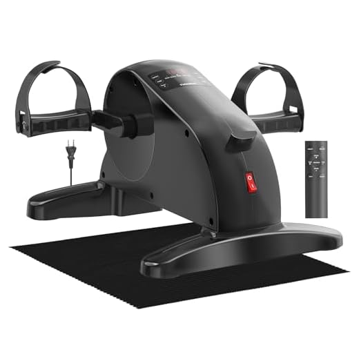 Pedales Estaticos Personas Mayores,Pedaleador Electrico, 6 Niveles de Velocidad, Control Remoto con Motor Silencioso para Pierna Entrenamiento (Negro(12 Velocidad))