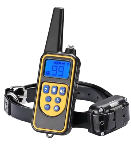 Collare Elettrico di Addestramento per Cani, Ricaricabile e Impermeabile, per Cani Piccoli, Medi e Grandi, con Controllo a Distanza di 800 Metri, Telecomando, Collare 4 Modalita'