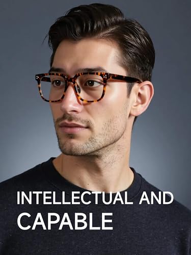 Image of Oversized Square Blue Light Glasses for Woman Men fashion Reduce Eyestrain Protection for TV /Computer /Gaming