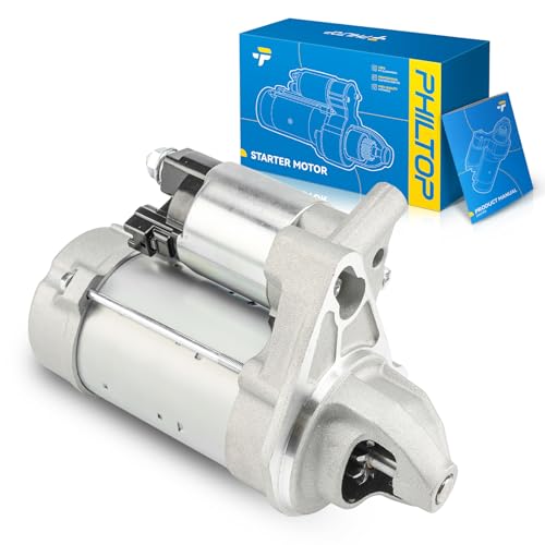 Image of PHILTOP New Starter Motor 19045N Compatible with 2007-2011 Tundra | 2KW Starter for 2007-2011 Tundra 5.7L,2008-2011 Sequoia /Land CUSR /LX570 5.7L, OE 19045,190458,19045N,281000S010,281000S011